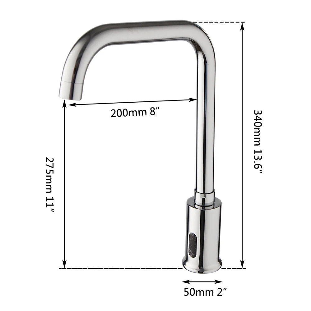 Sensomatica Sensor Kraan – Koudwatermodel Hoog Uitloop