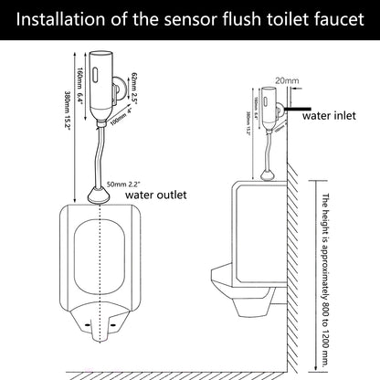Sensomatica Sensorkraan Urinoir Wit