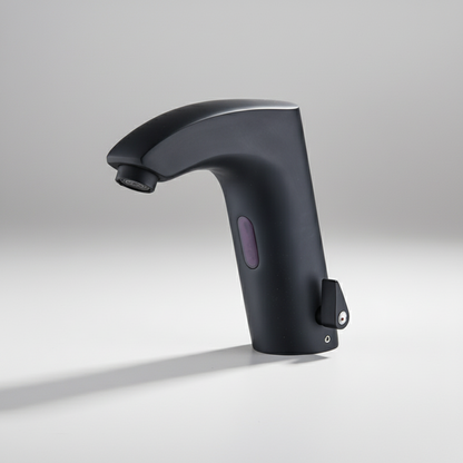 Sensomatica – zwarte sensorkraan voor wastafel warm/koud