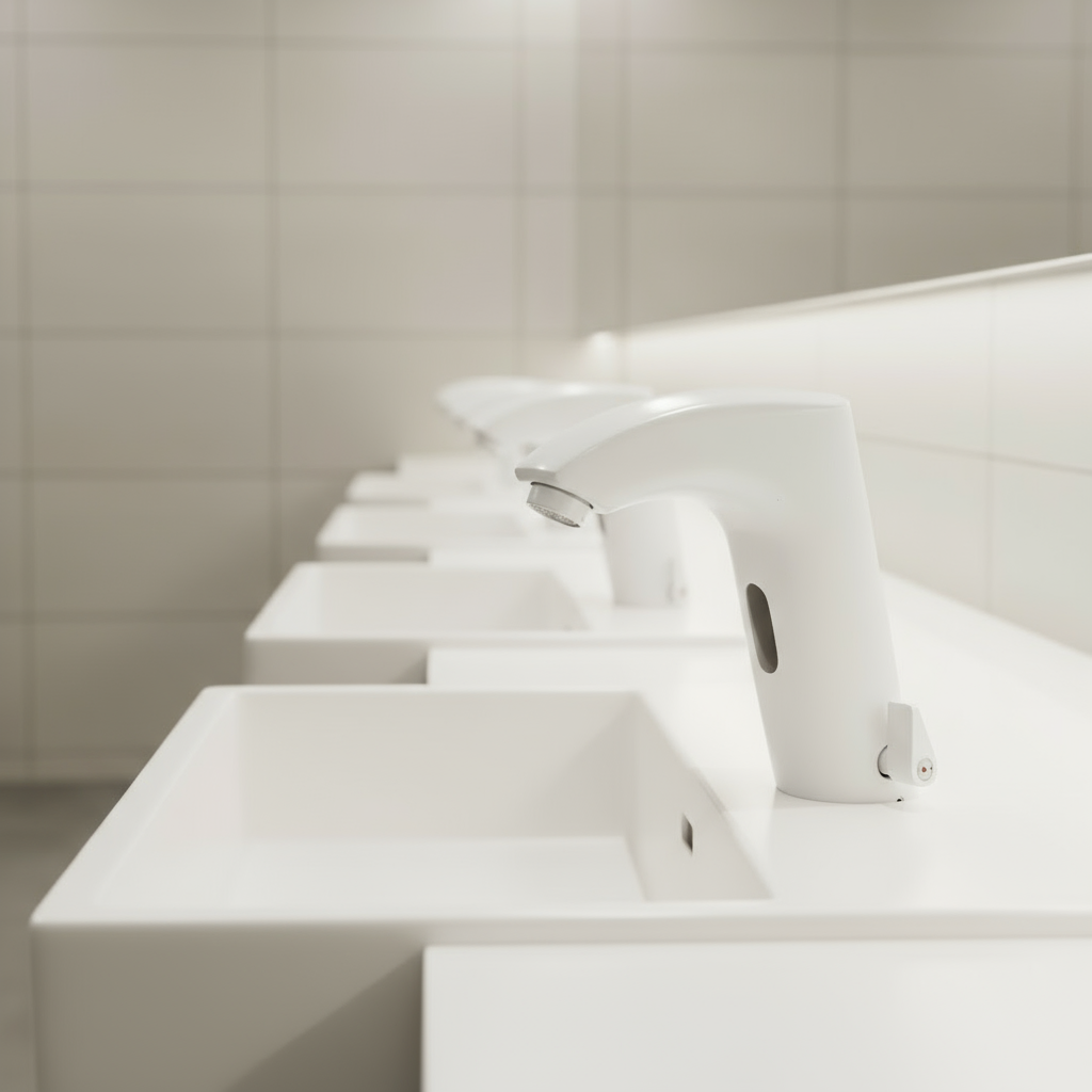 Sensomatica – witte sensorkraan voor wastafel