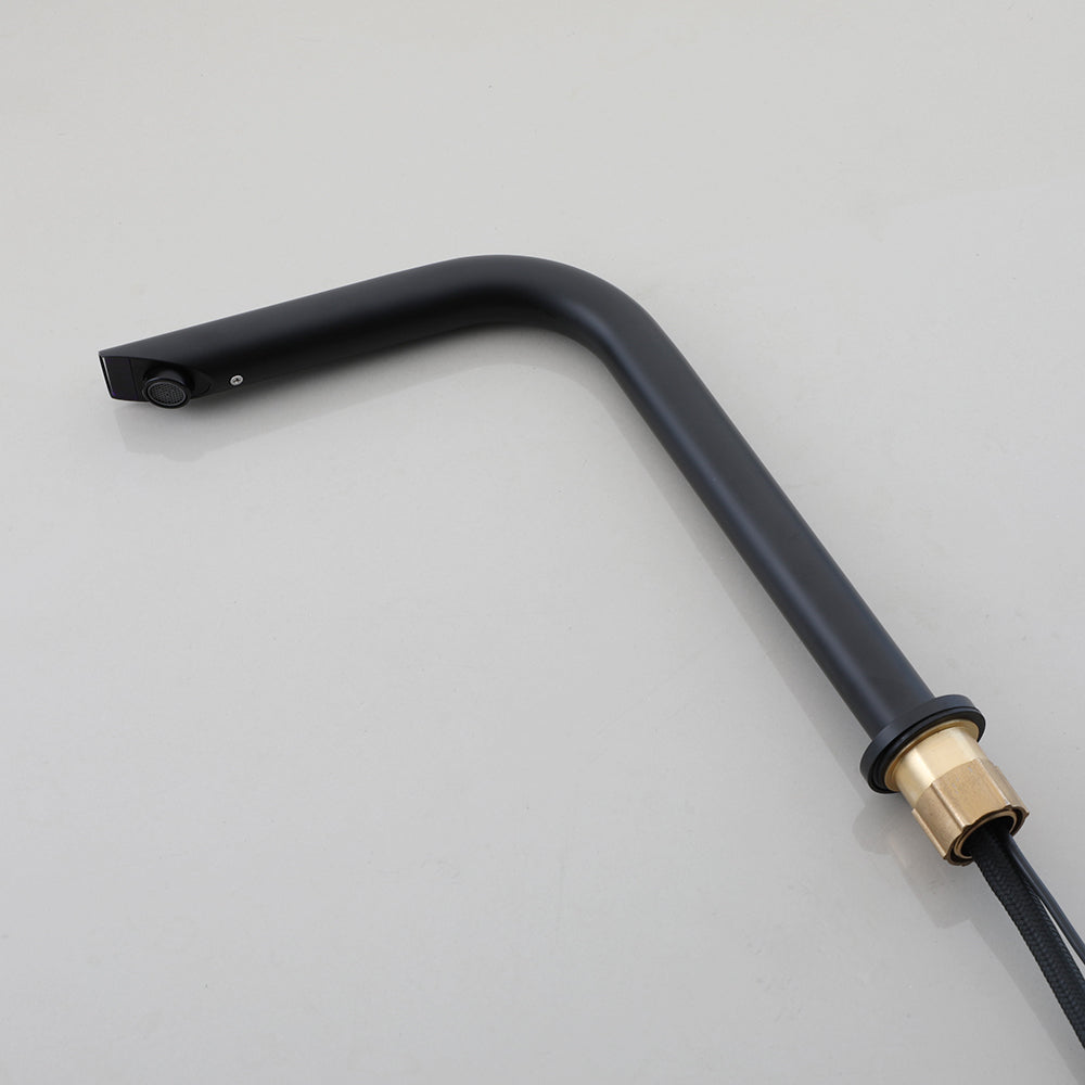 Sensomatica sensor wastafelkraan zwart 230 mm