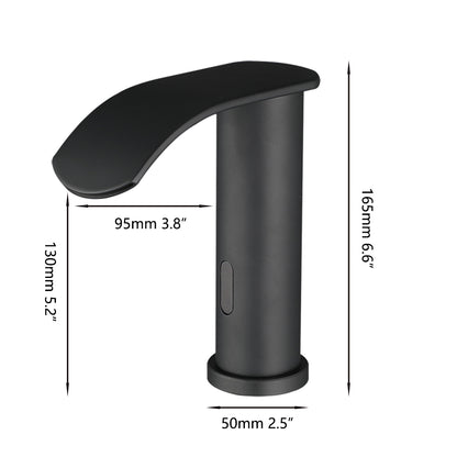 Sensomatica Kavo – Zwarte sensorkraan | Watervaluitloop
