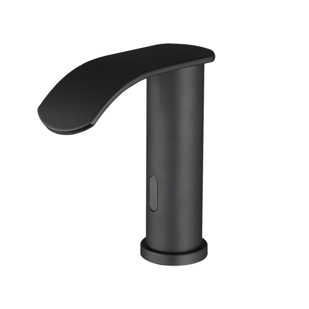 Sensomatica Kavo – Zwarte sensorkraan | Watervaluitloop