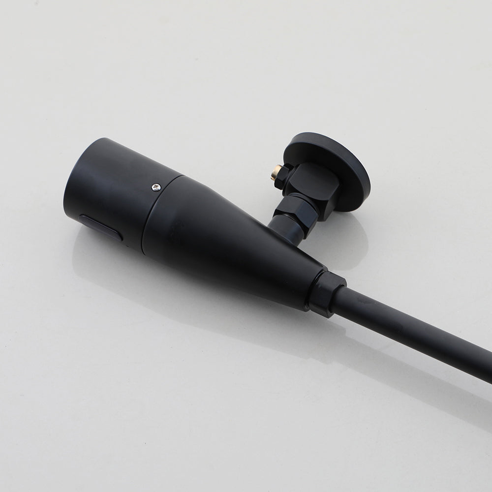 Sensomatica – Schwarzer Urinalsensor, Wandmontage