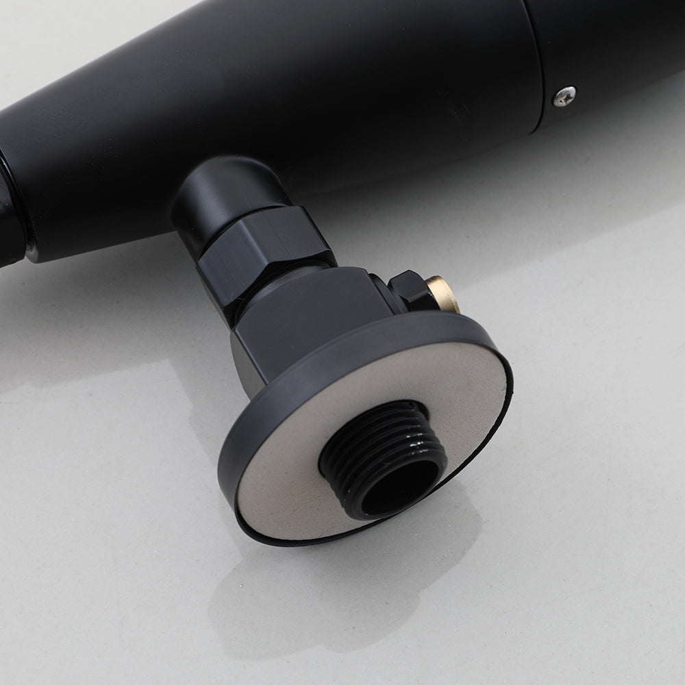 Sensomatica – Schwarzer Urinalsensor, Wandmontage