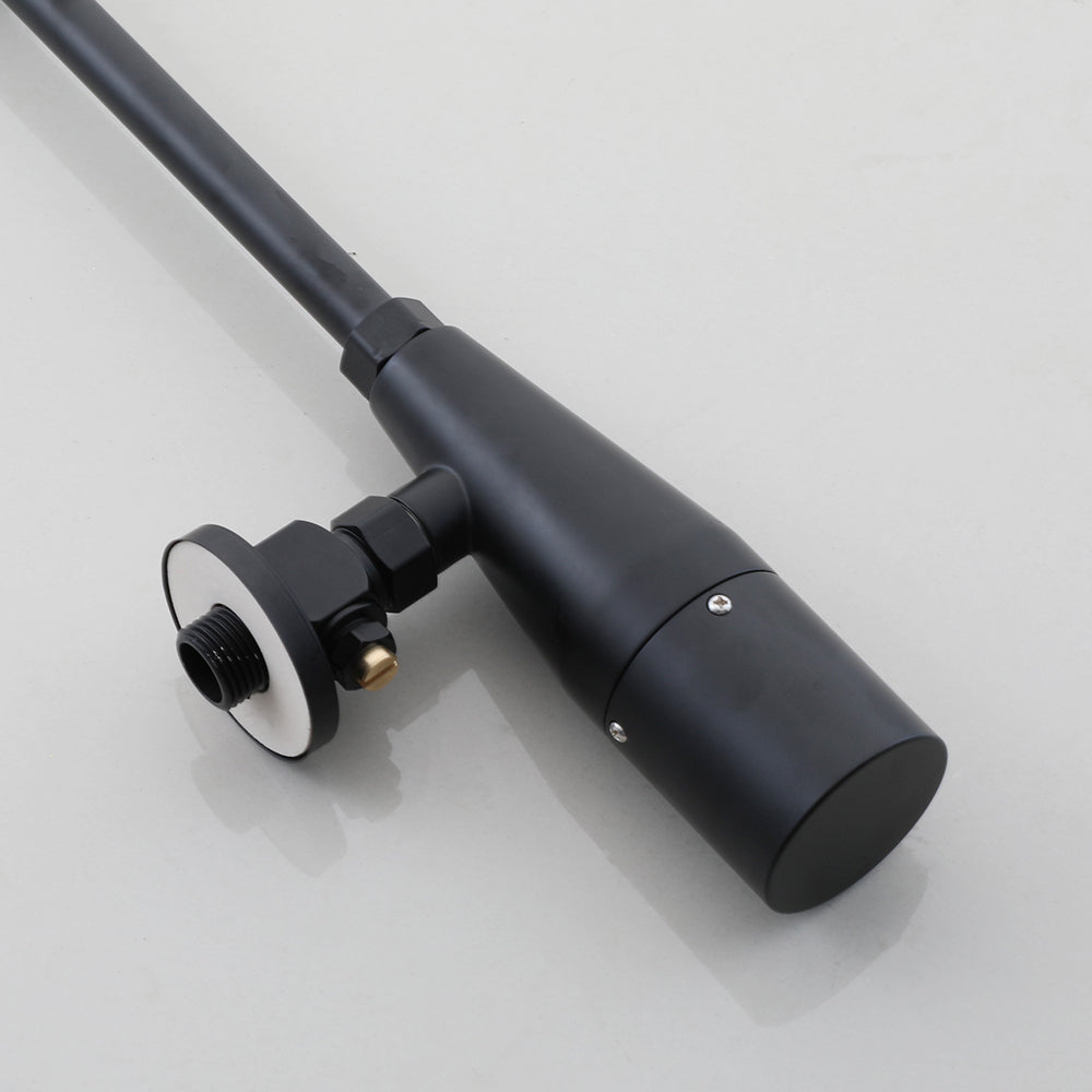 Sensomatica – Schwarzer Urinalsensor, Wandmontage
