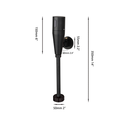 Sensomatica – Schwarzer Urinalsensor, Wandmontage