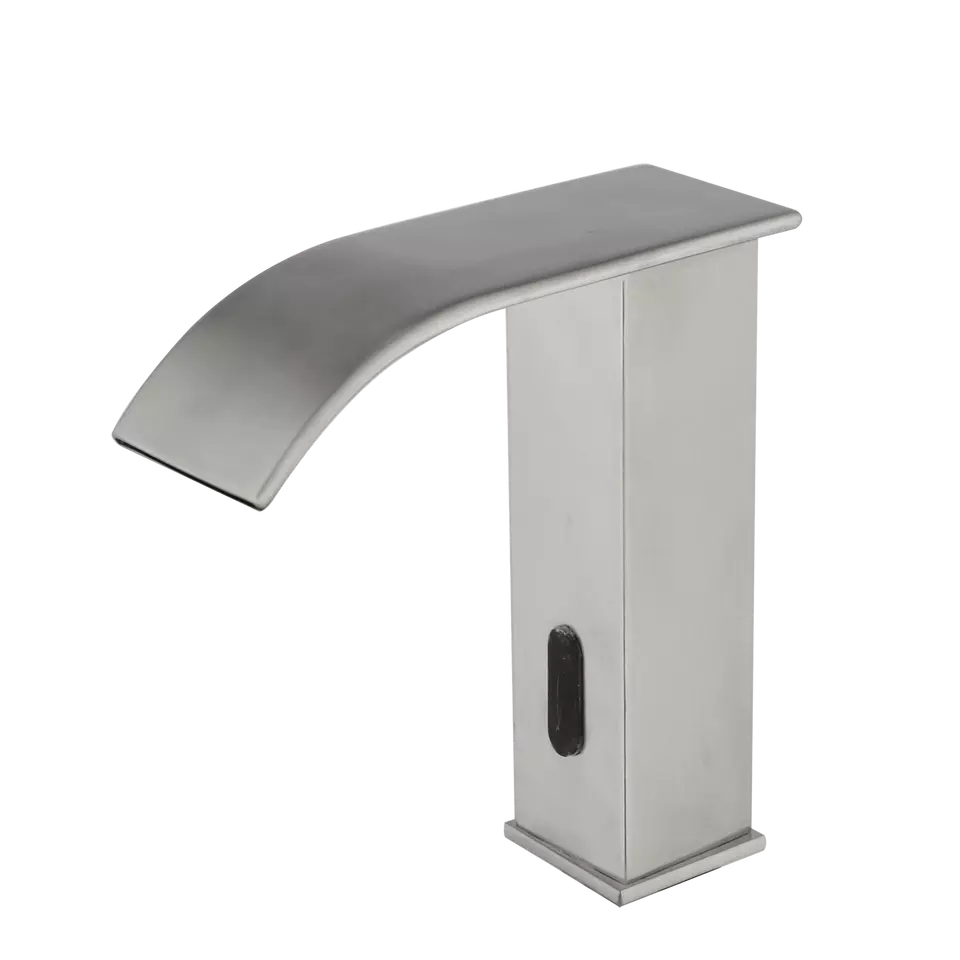 Sensomatica Bent Brushed Nickel Sensor Faucet