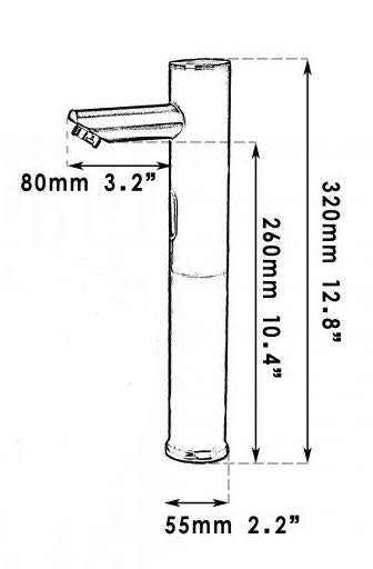 Sensor tap Scuro chrome cold model