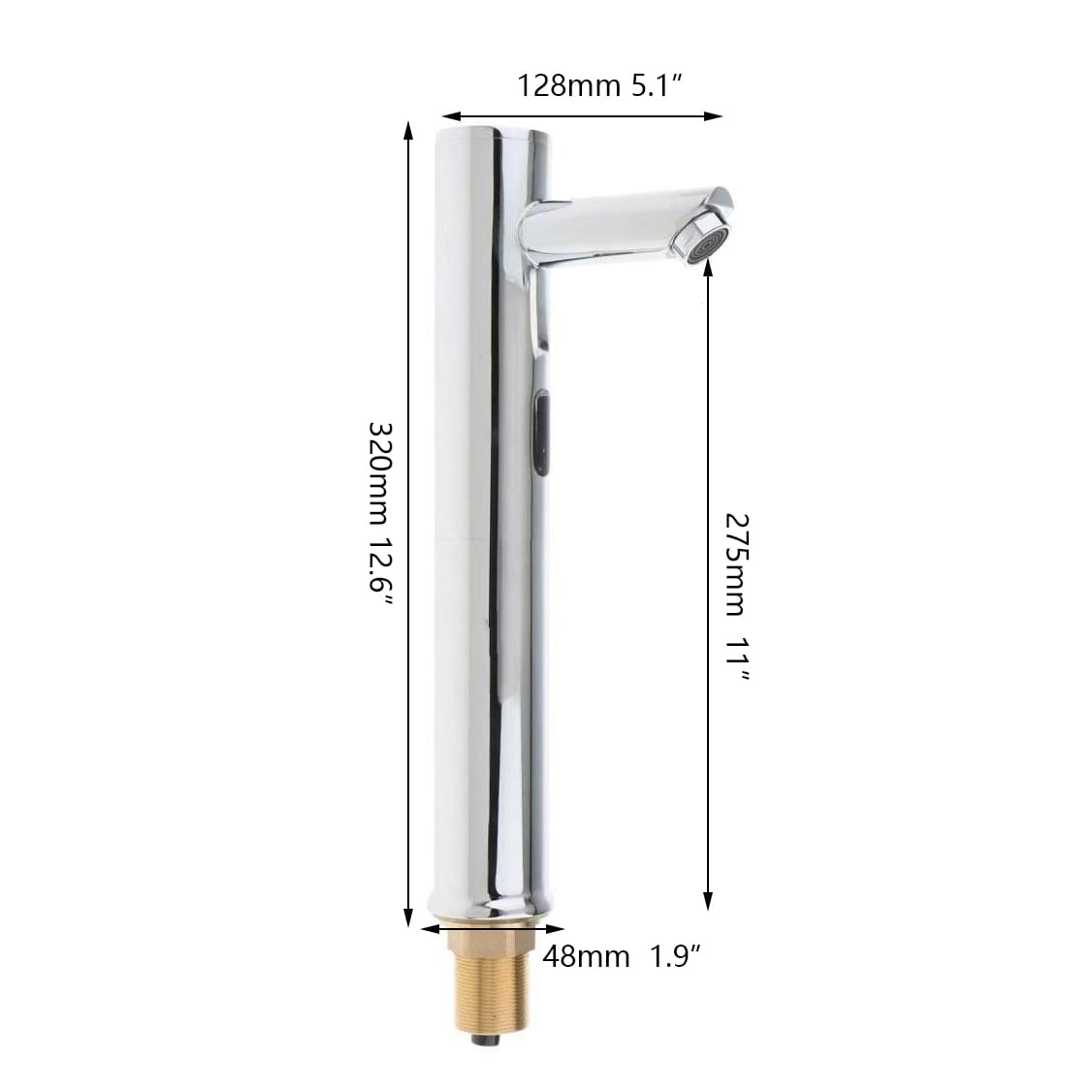 Sensor tap Scuro chrome cold model