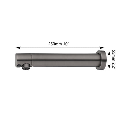 Sensomatica Baltic Gun metal sensorkraan muurkraan koud