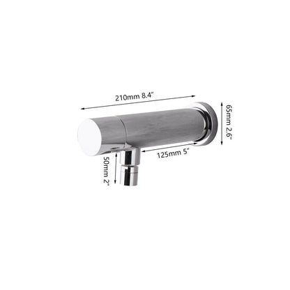 Chrome sensor tap wall model with movable spout