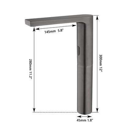 Sensomatica Sensorkraan Slen gun metal koud model