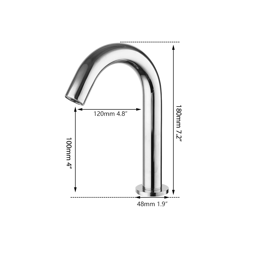 Sensomatica Cesaro chroom sensorkraan kort model 180MM