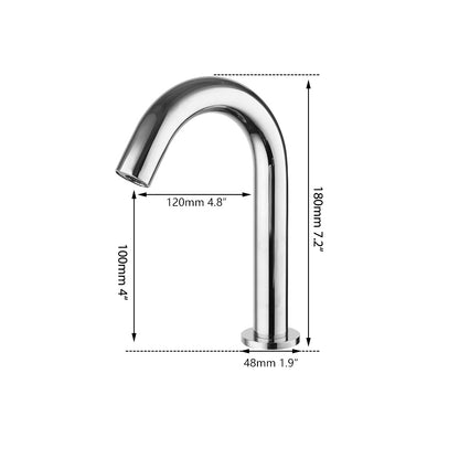 Sensomatica Cesaro chroom sensorkraan kort model 180MM