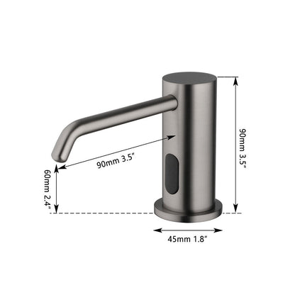 Gun metal built-in soap sensor dispenser