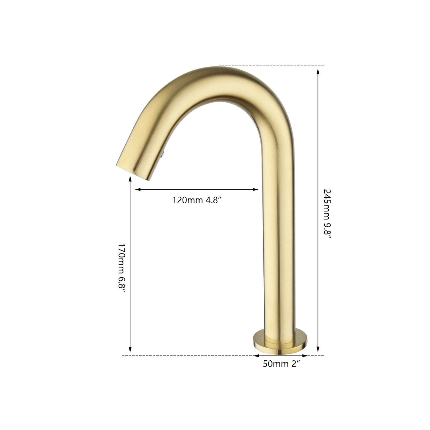 Sensomatica Cesaro geborsteld goud 245MM koud model