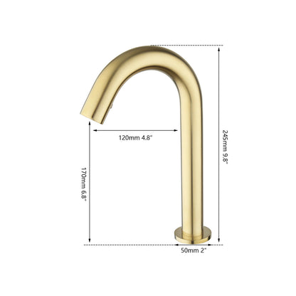 Sensomatica Cesaro geborsteld goud 245MM koud model