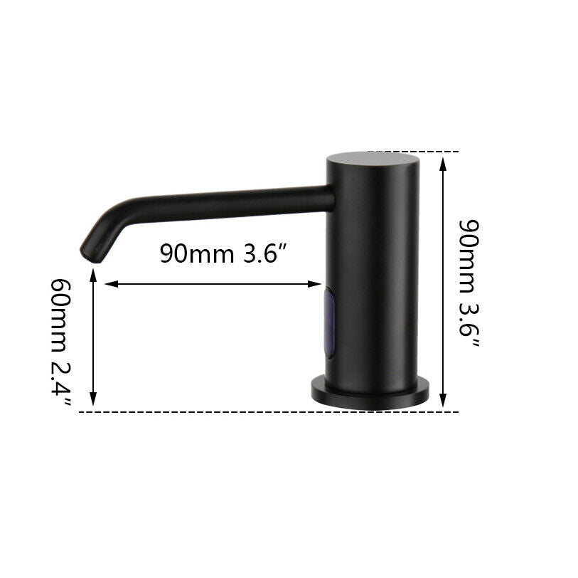 Sensomatica Black built-in soap dispenser