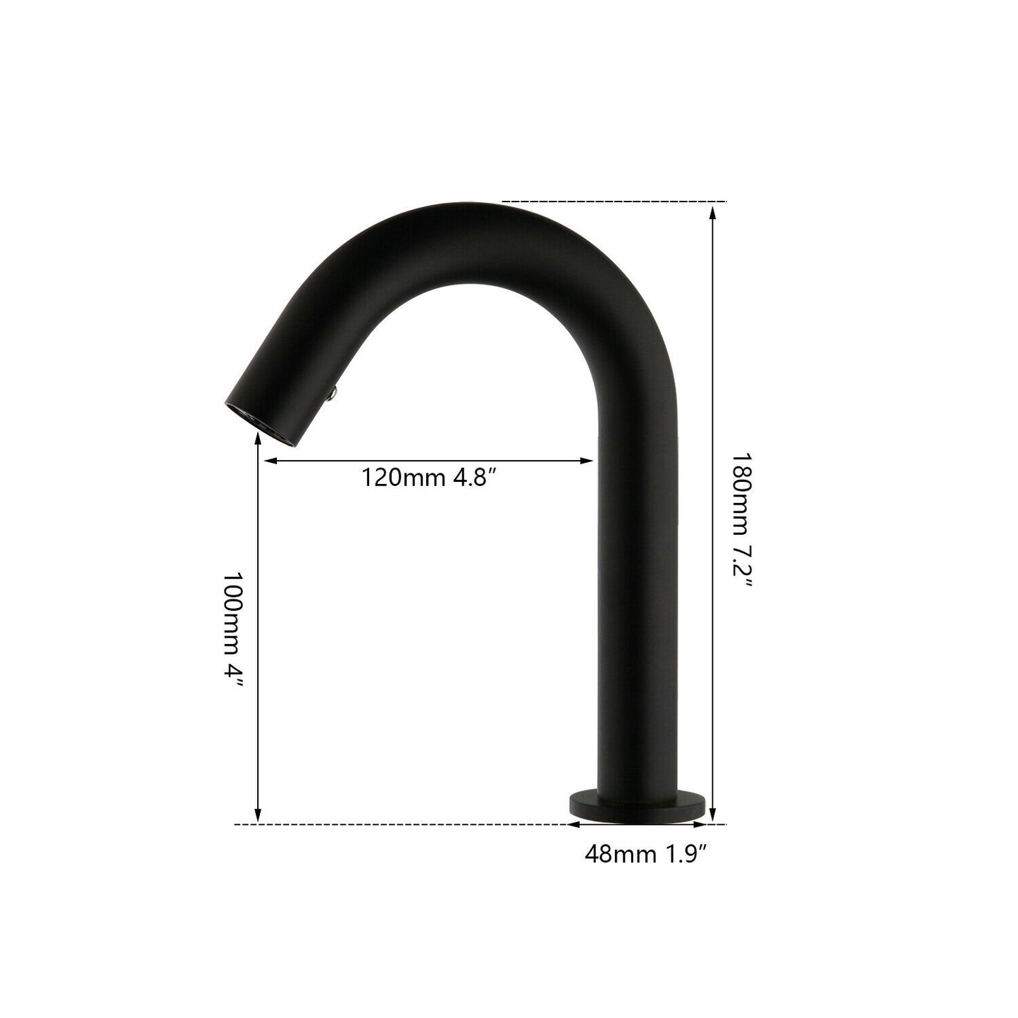 Cesaro black sensor tap short model 175MM