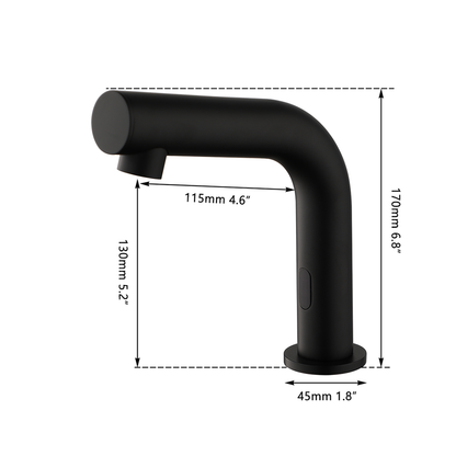 Sensomatica Madu sensor tap black cold water version