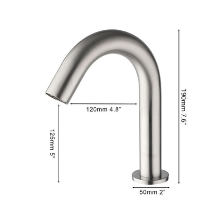 Sensomatica Cesaro brushed nickel cold sensor tap model 190 MM