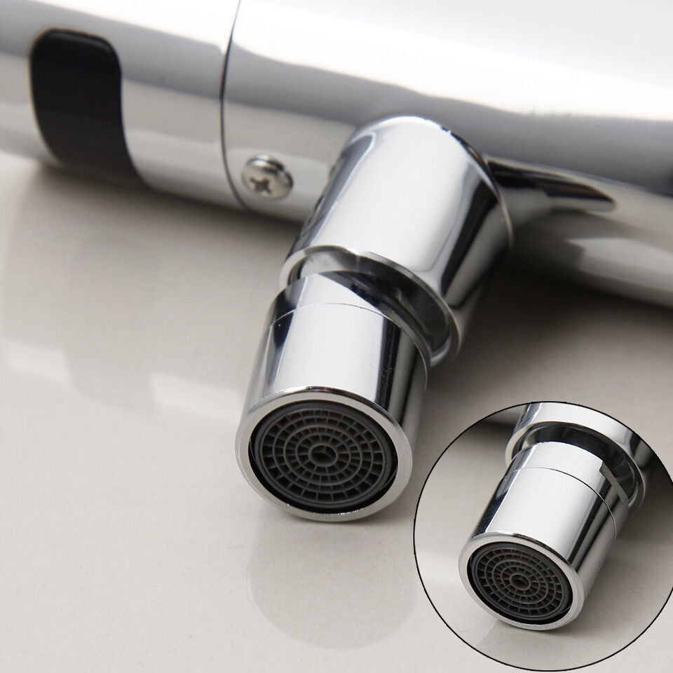 Chrome sensor tap wall model with movable spout