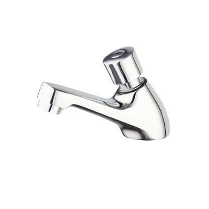 Chrome self-closing tap