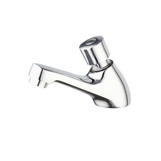 Chrome self-closing tap