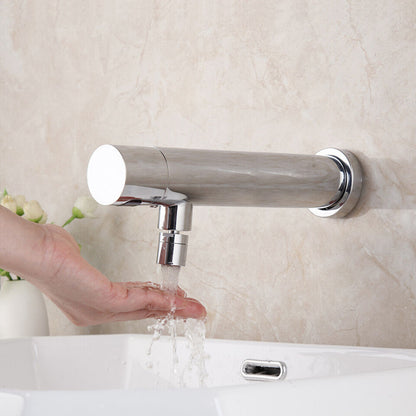 Chrome sensor tap wall model with movable spout