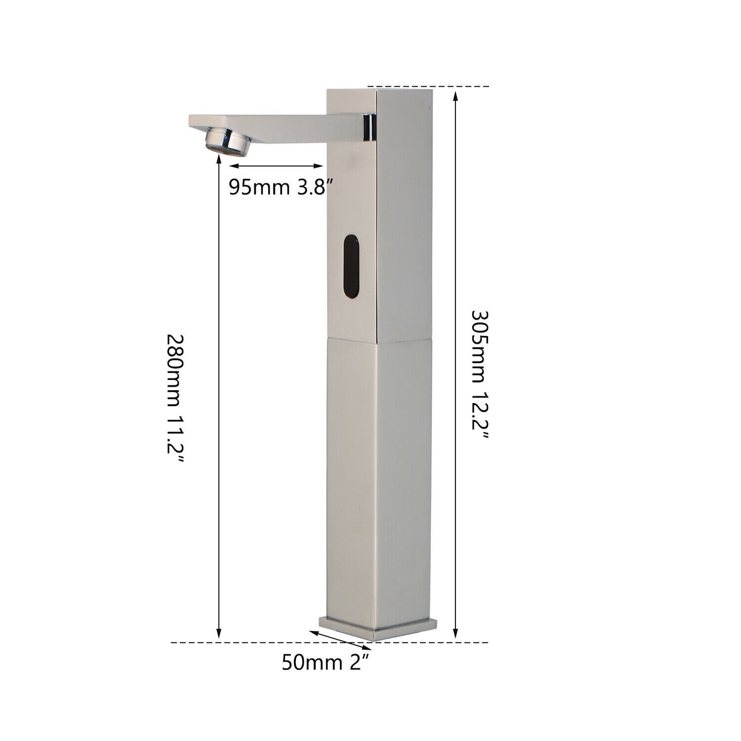 Sensomatica Brek chrome sensor tap high model