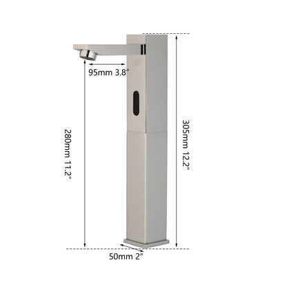 Sensomatica Brek chroom sensorkraan hoog model