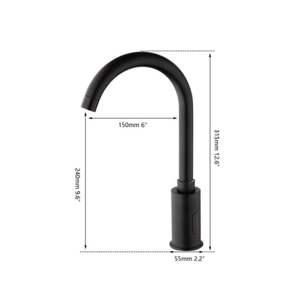 Alto black sensor tap