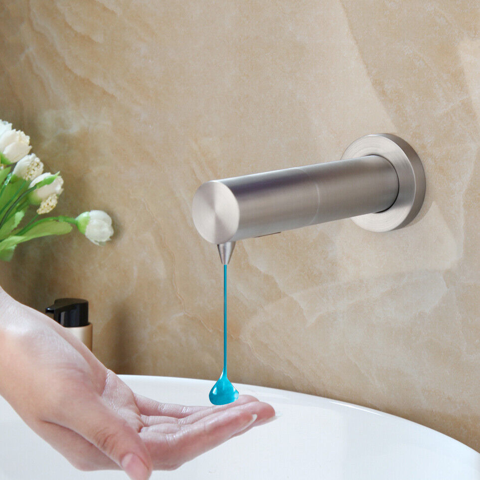 Brushed nickel sensor soap dispenser Sensomatica