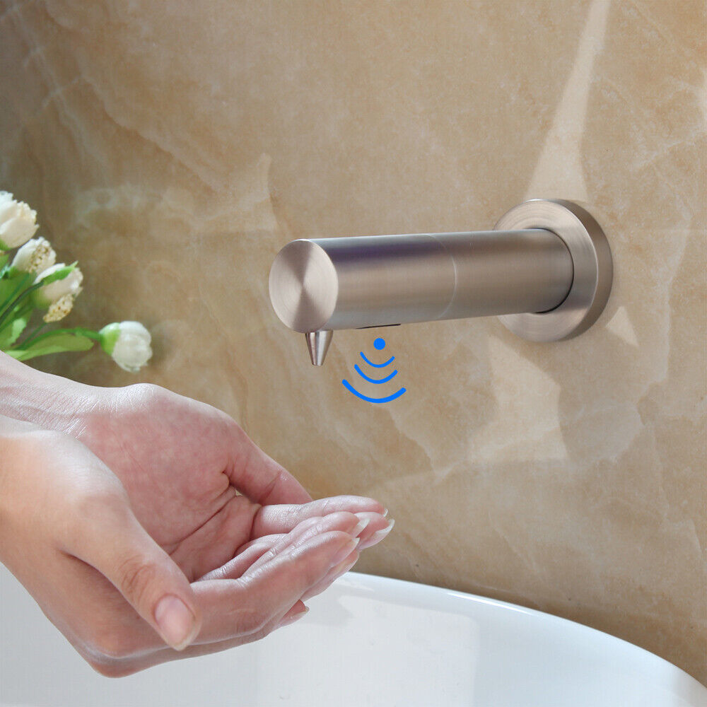 Brushed nickel sensor soap dispenser Sensomatica