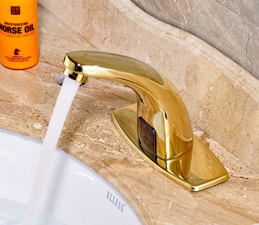 Bella gold colored sensor tap cold model