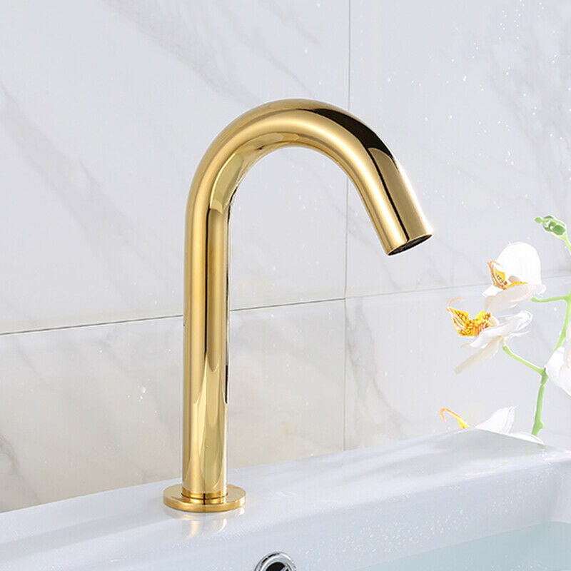 Sensomatica Cesaro Large gold-coloured sensor tap 330 MM