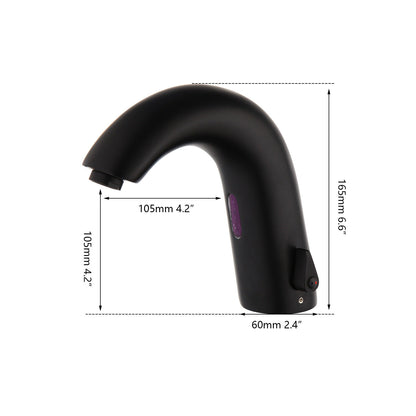 Grande Rubinetto Sensor tap black hot and cold model