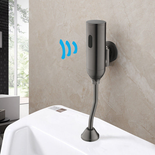 Gun metal sensor urinal for wall mounting