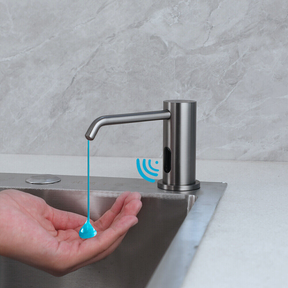 Gun metal built-in soap sensor dispenser