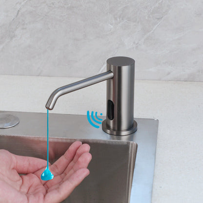 Gun metal built-in soap sensor dispenser