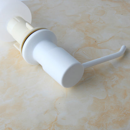 White soap dispenser built-in manual control