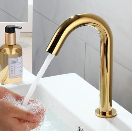 Sensomatica Cesaro Large gold-coloured sensor tap 330 MM