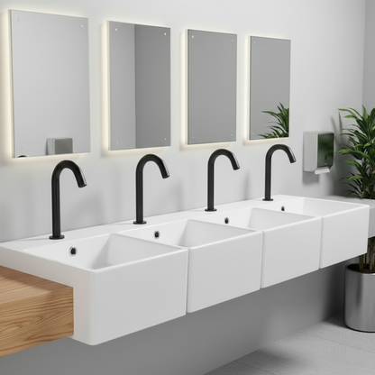 Sensomatica Cesaro Großer schwarzer Sensorhahn 330 MM