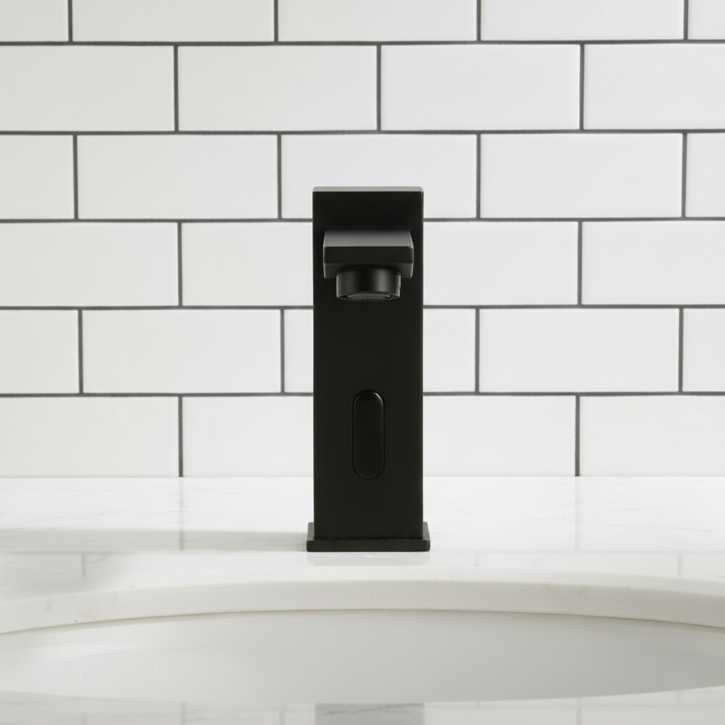 Sensomatica Kulm zwarte koudwater sensorkraan