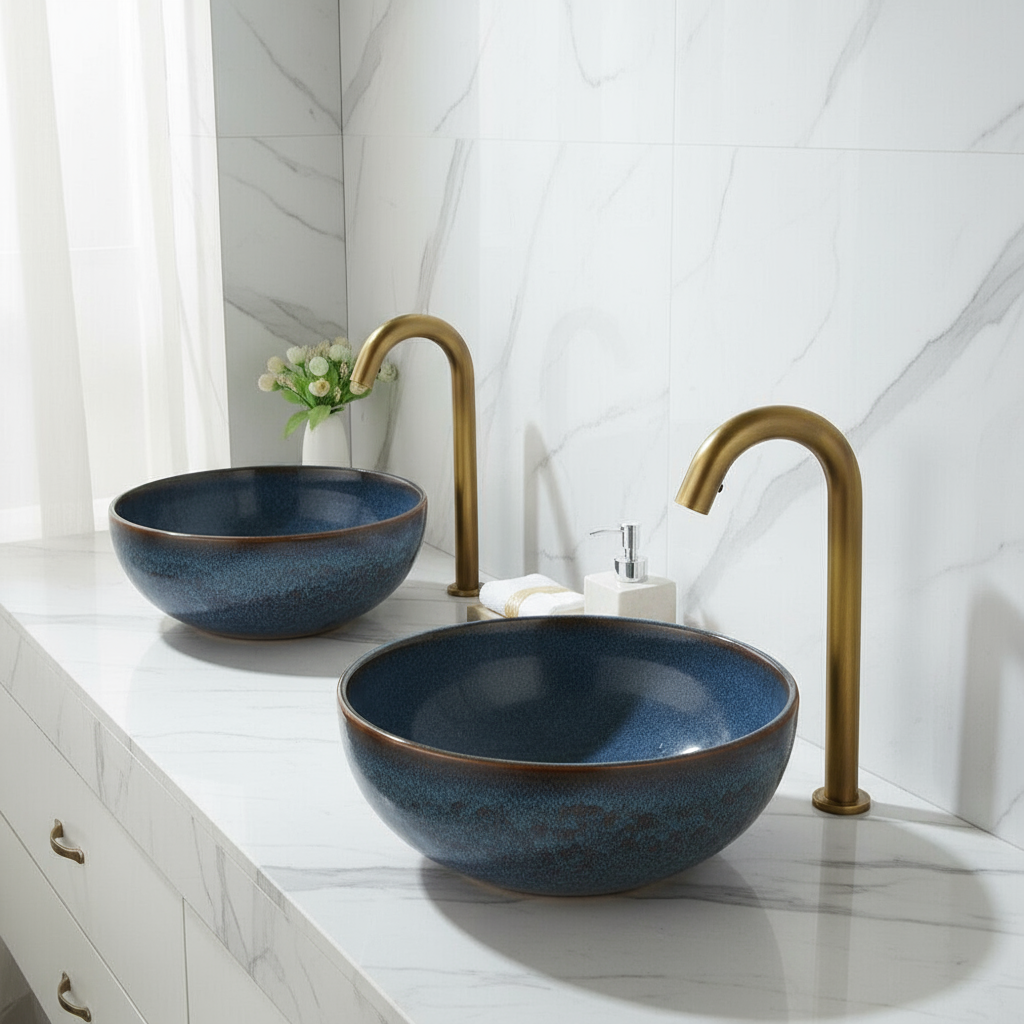 Sensomatica Cesaro Großer bronzefarbener Sensorhahn 330 MM Version