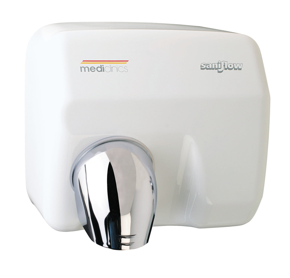 Mediclinics Automatische Handendroger | Wit gepoedercoat staal Saniflow