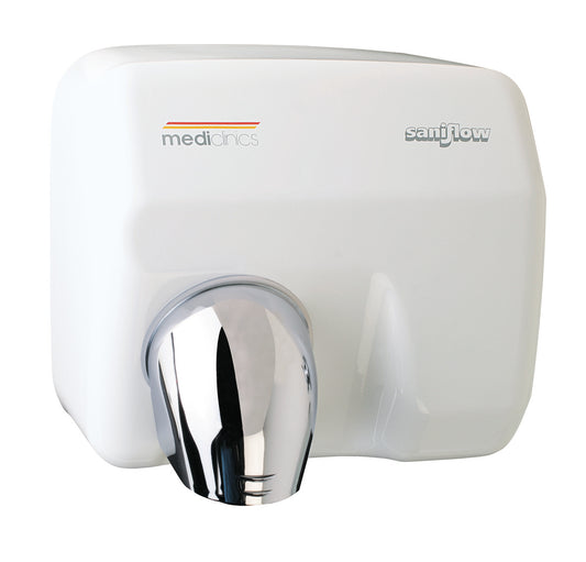 Mediclinics Automatische Handendroger | Wit gepoedercoat staal Saniflow