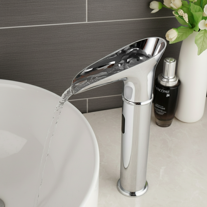 Sensomatica Nostalgische Chroom Watervalkraan met Sensor – Landelijke Stijl