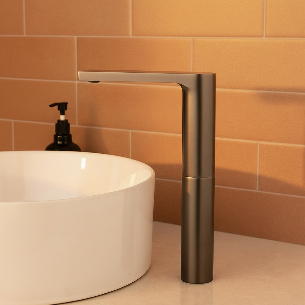 Sensomatica Sensorkraan Slen gun metal koud model